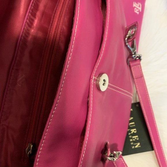 NWT Lauren by Ralph Lauren Leather Handbag - Picture 8 of 14